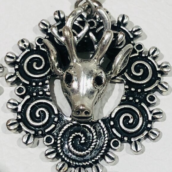 Pewter Reindeer Earring Set - Picture 3 of 5